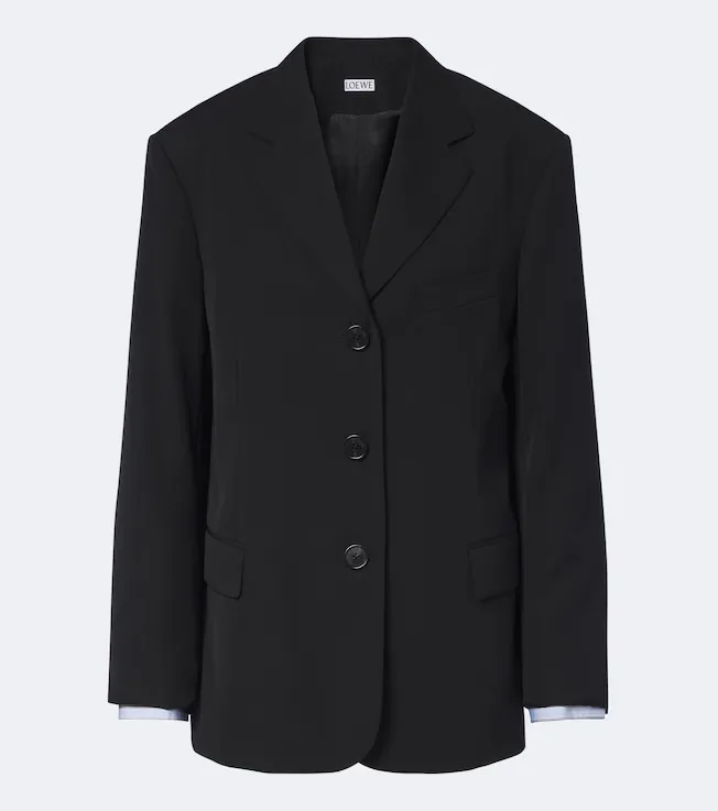 Double L wool blazer