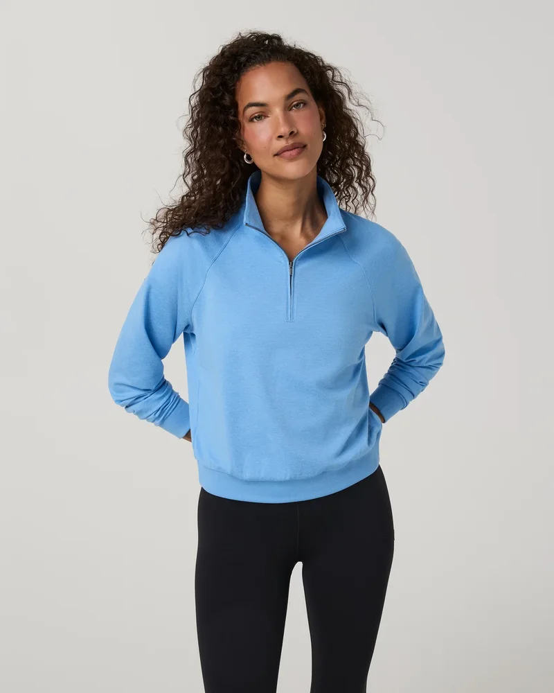 Halo Half Zip Oasis Blue Heather