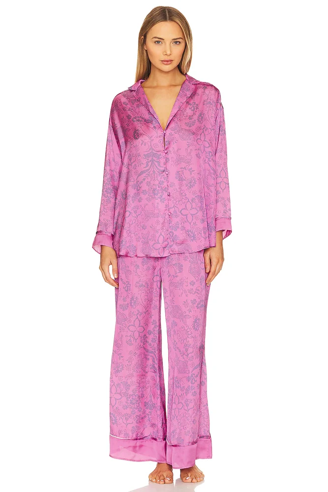 TOMMI PAJAMA SET - TAN CHEETAH