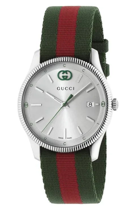 G-Timeless Nylon Strap Watch, 38mm