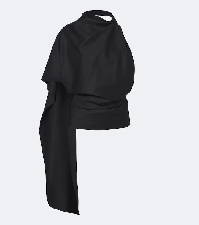 Assymetric wool top