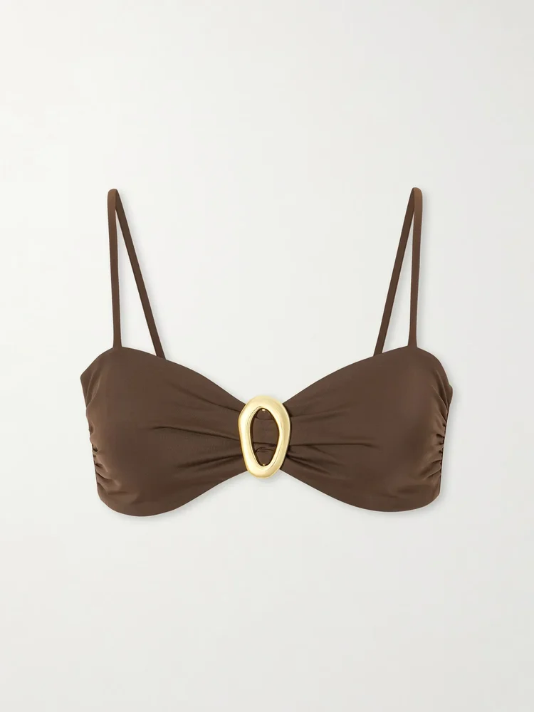 Cabo Verde embellished bikini top