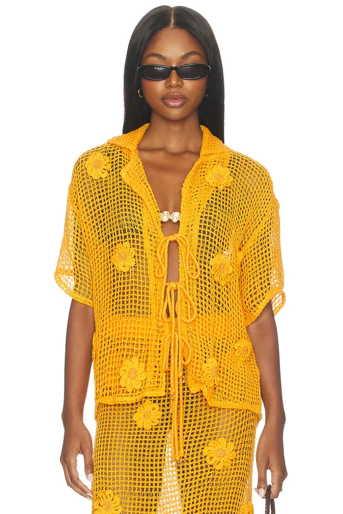 Golden Blossom Amarantta Shirt
