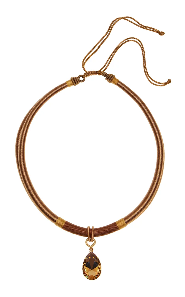Aliza Gold-Plated Crystal Necklace