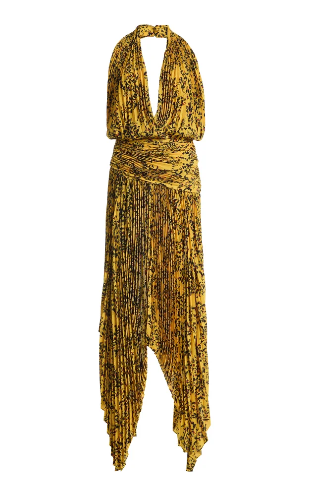 Paulina Pleated Maxi Dress