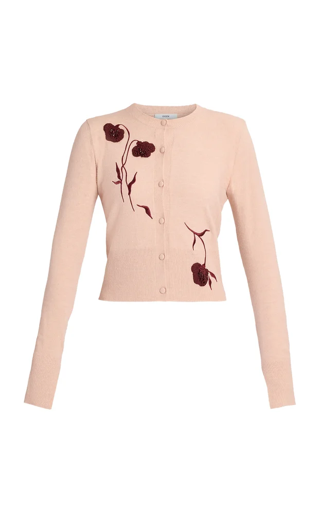 Floral Embroidered Cardigan