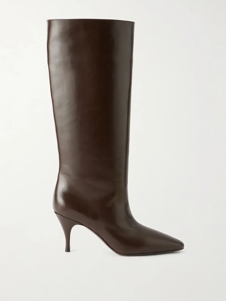 Two Faced 80 color-block leather boots
