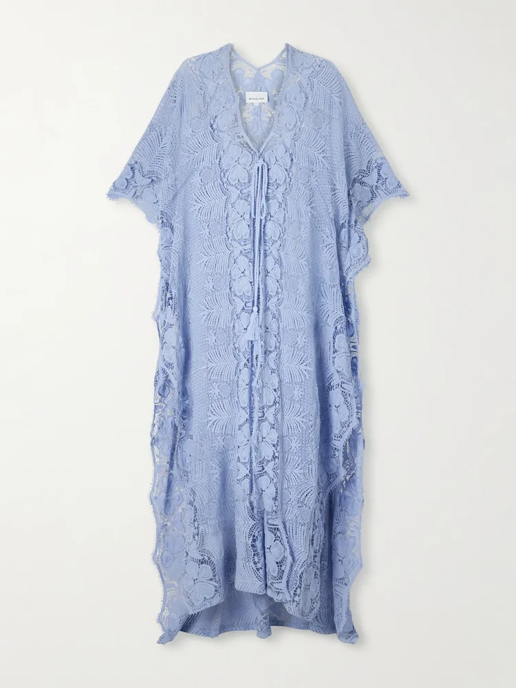 Valentina cotton-lace kaftan