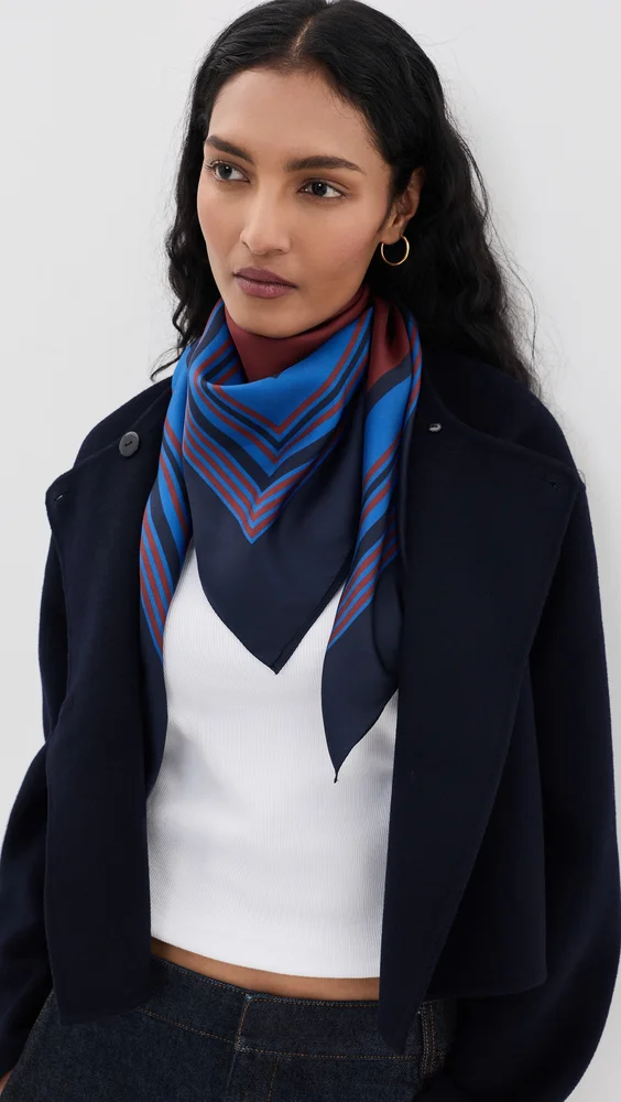 Albers Print Silk Scarf