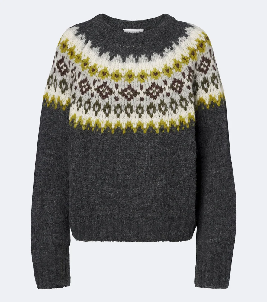 Fair Isle alpaca and wool-blend sweater