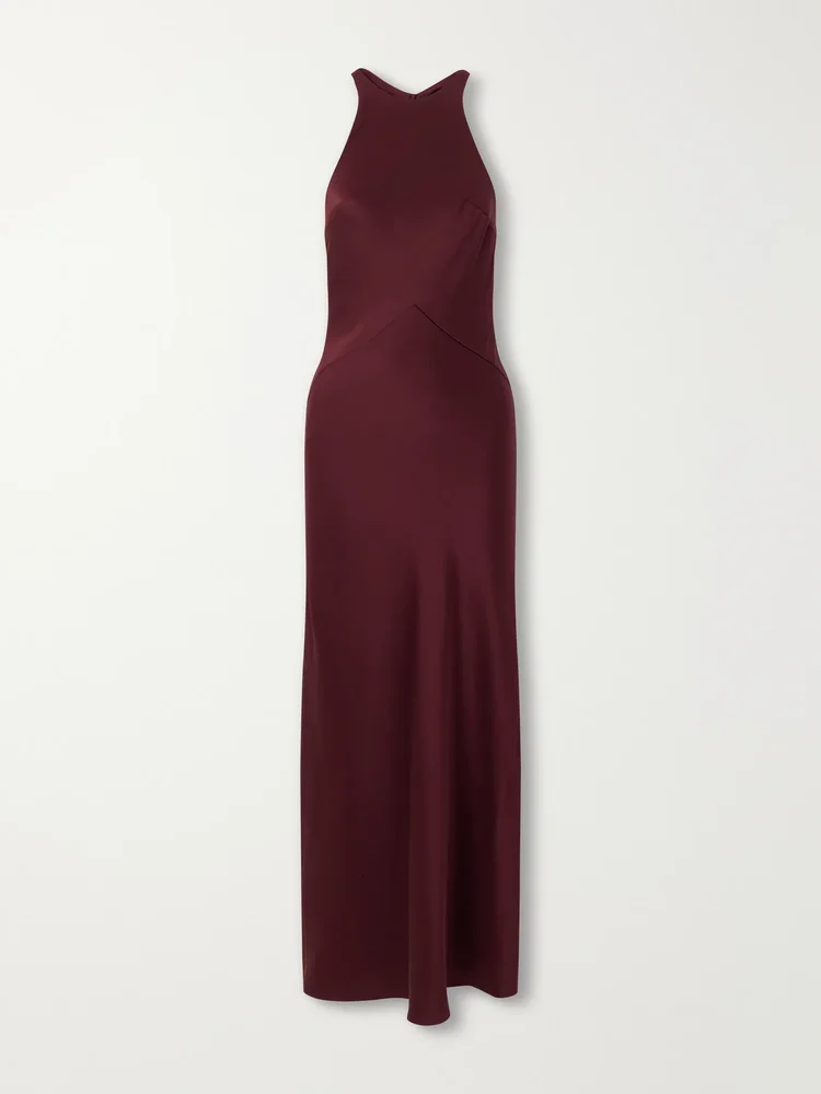 Skyros satin-jersey maxi dress