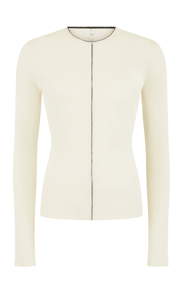 Exclusive Pero Long-Sleeved Cotton T-Shirt