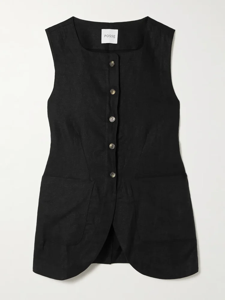 emma linen vest