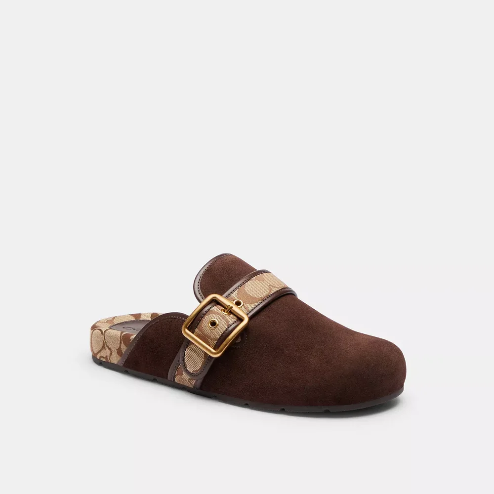 Archival Buckle Clog With Signature Jacquard