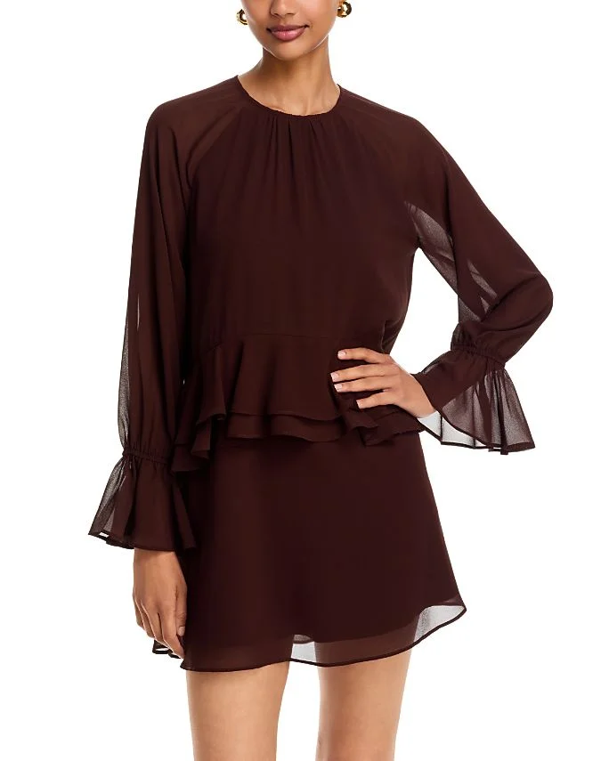 Faith Long Sleeve Mini Dress