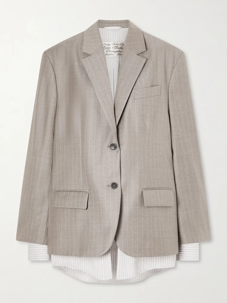 Julago Mels pinstriped wool blazer