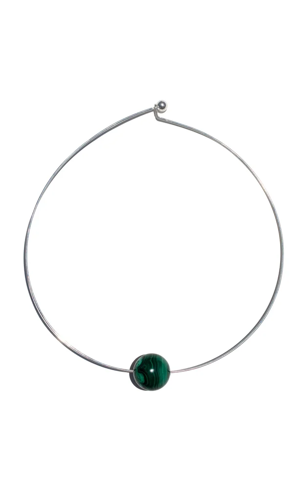 Gold-Plated Vermeil Malachite Necklace