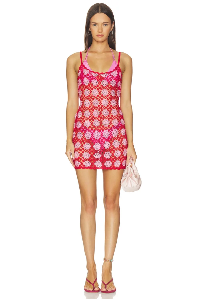 Julie Crochet Mini Dress