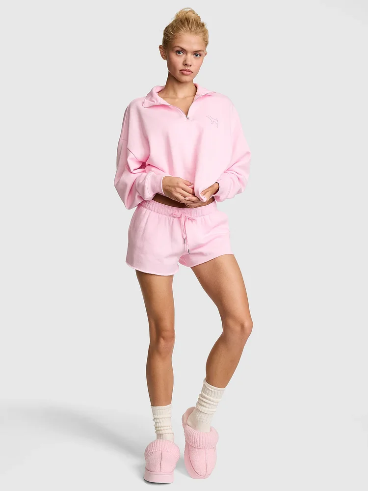 Campus Fleece Quarter-Zip Straight-Cut Sweatshirt