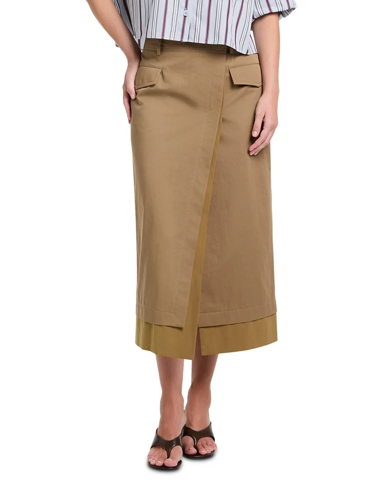A Trip To The Met Cotton Midi Skirt
