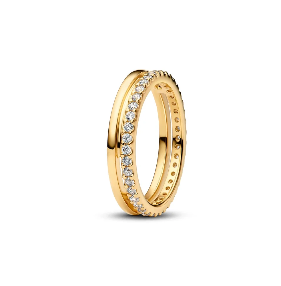 Double Band 14K Gold-Plated Ring