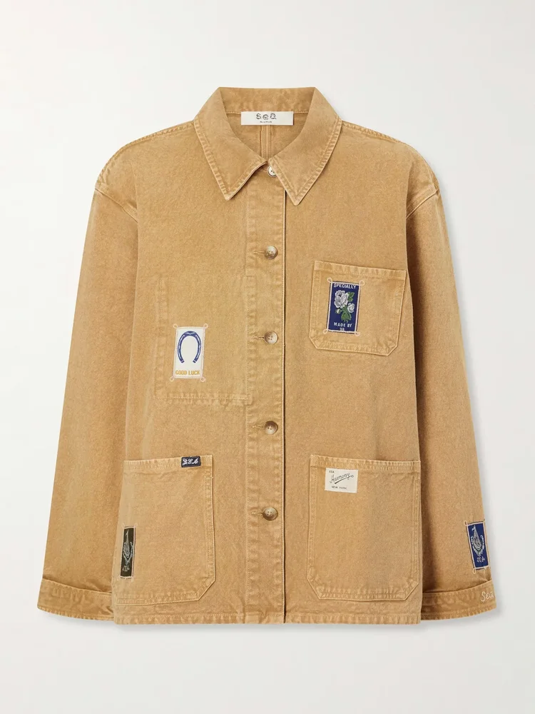 winslow patch detailed denim jacket