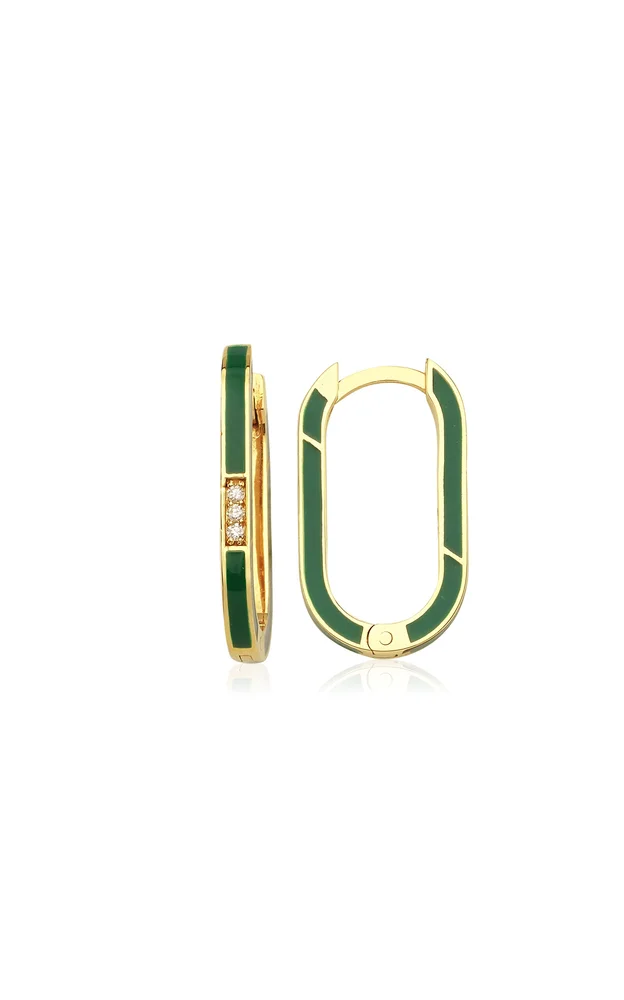 BonBon Enameled Diamond Single Earring
