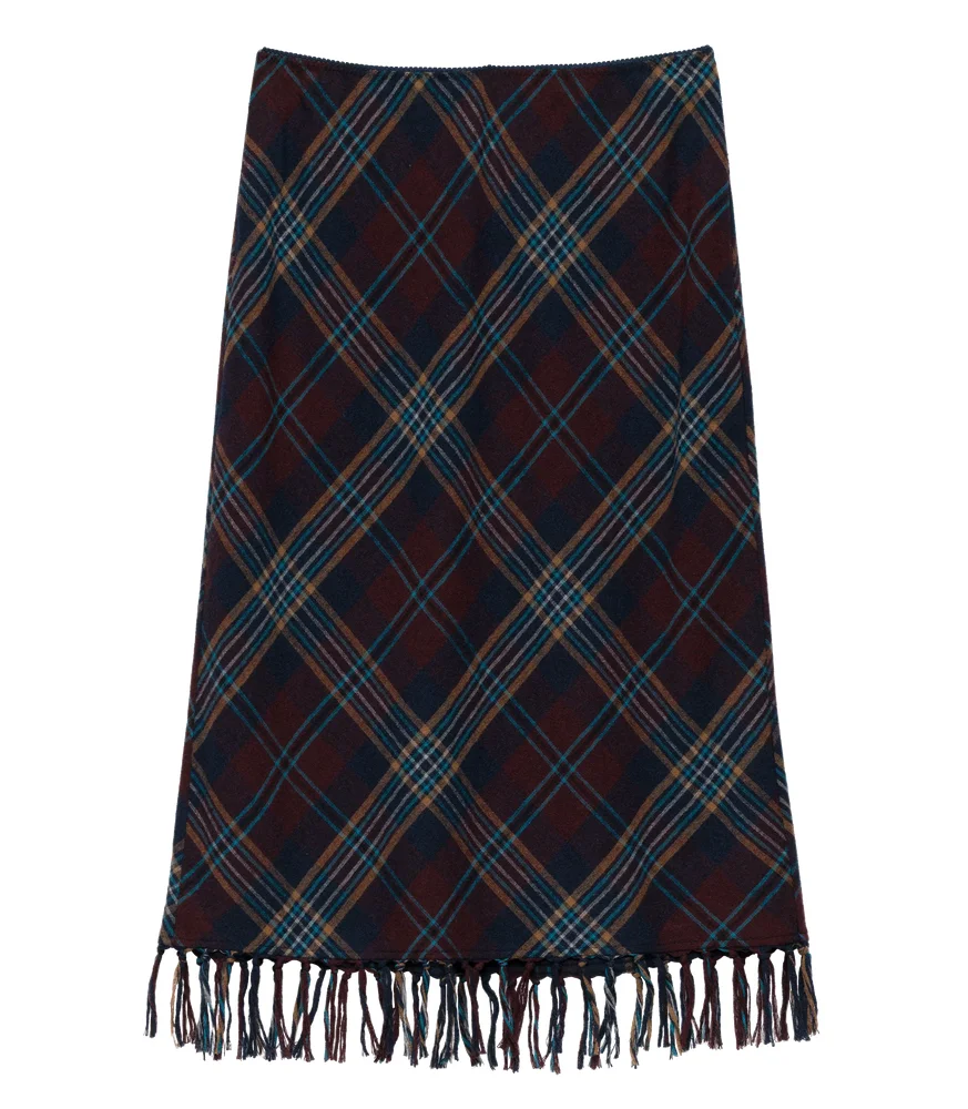 ELOWETTE KNOTTED FRINGE SKIRT