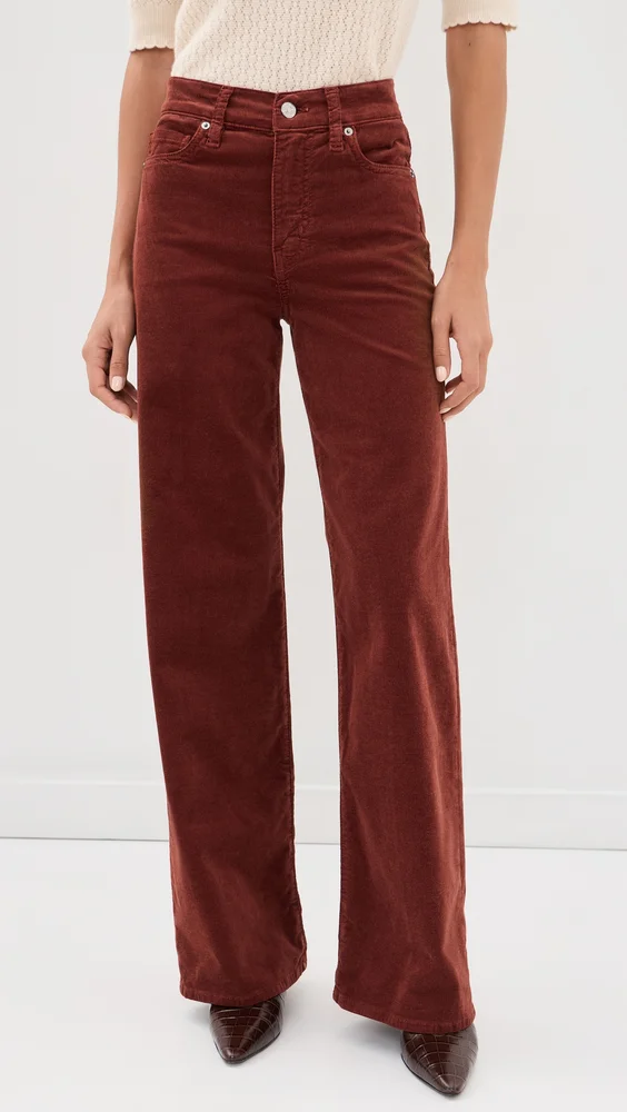 Le Slim Palazzo Corduroy Pants