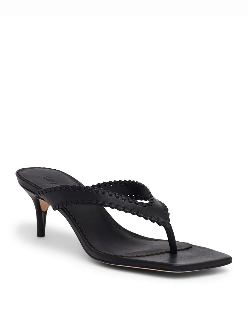 Frankie Leather Slide Sandals