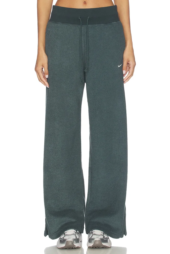 High Waisted Wide Leg Cozy Fleece Pant