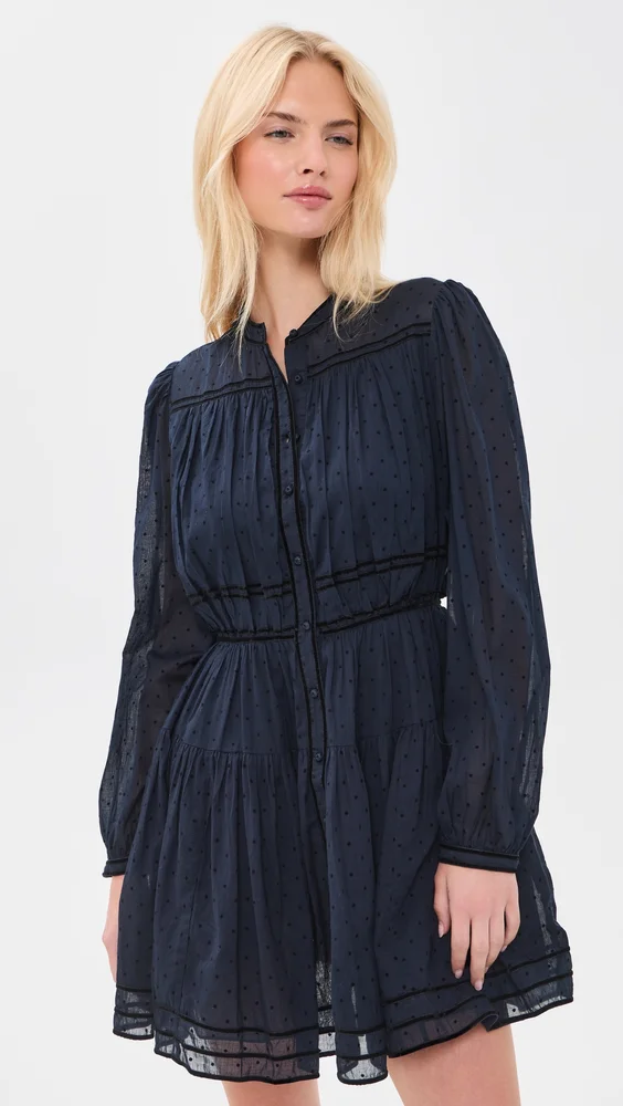Lumi Long Sleeve Cotton Mini Dress