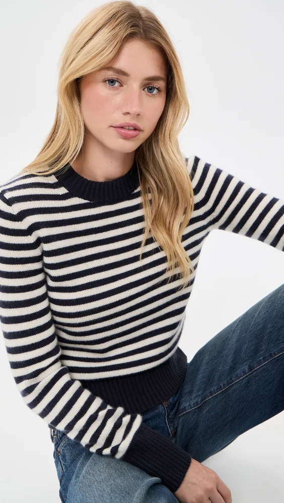 Marais Striped Sweater in Cashmere