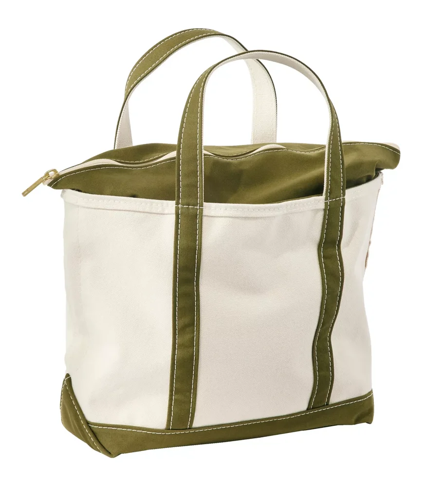 Boat and Tote, Zip-Top, Medium, Antique Olive