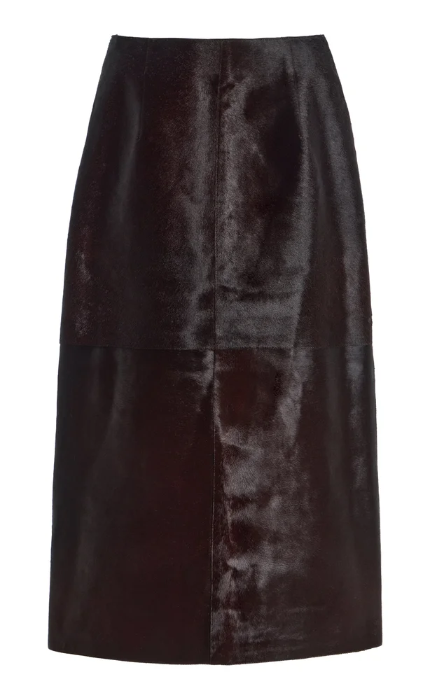 Alana Pony Hair Midi Skirt