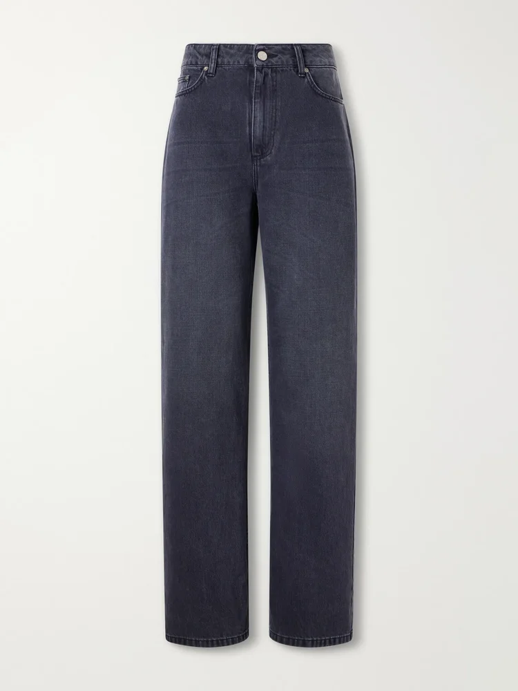 Frequent organic high-rise wide-leg jeans
