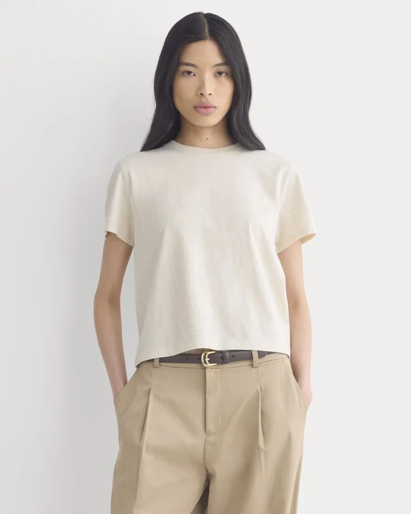 Everlane The Box-Cut Tee in Essential Cotton