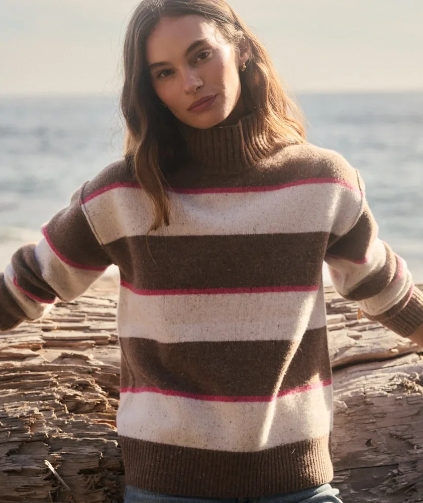 Coastal Merino Turtleneck Sweater