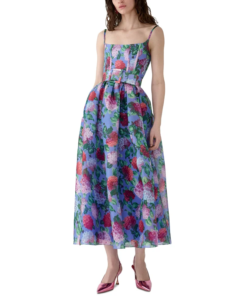 Silk Sleeveless Slim Midi Dress