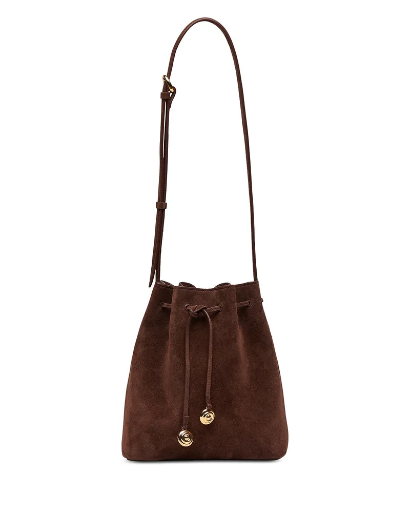 Charm Small Suede Shoulder Bag