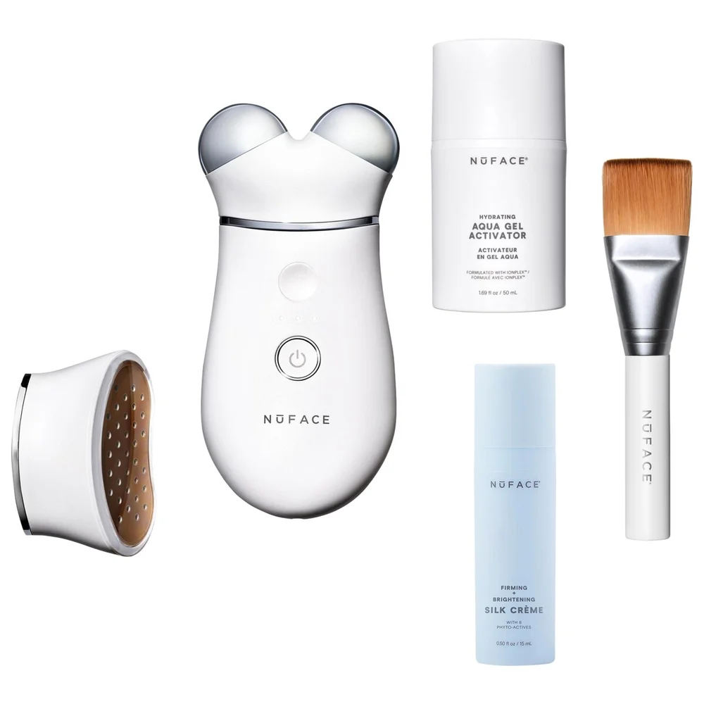 NUFACE Trinity+ Microcurrent + LED Red Light Wrinkle Reducer Device Bundle