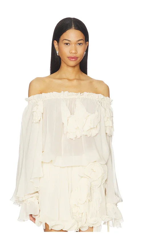 Darkpark Tracy Light Jersey Sleeveless Blouse - White