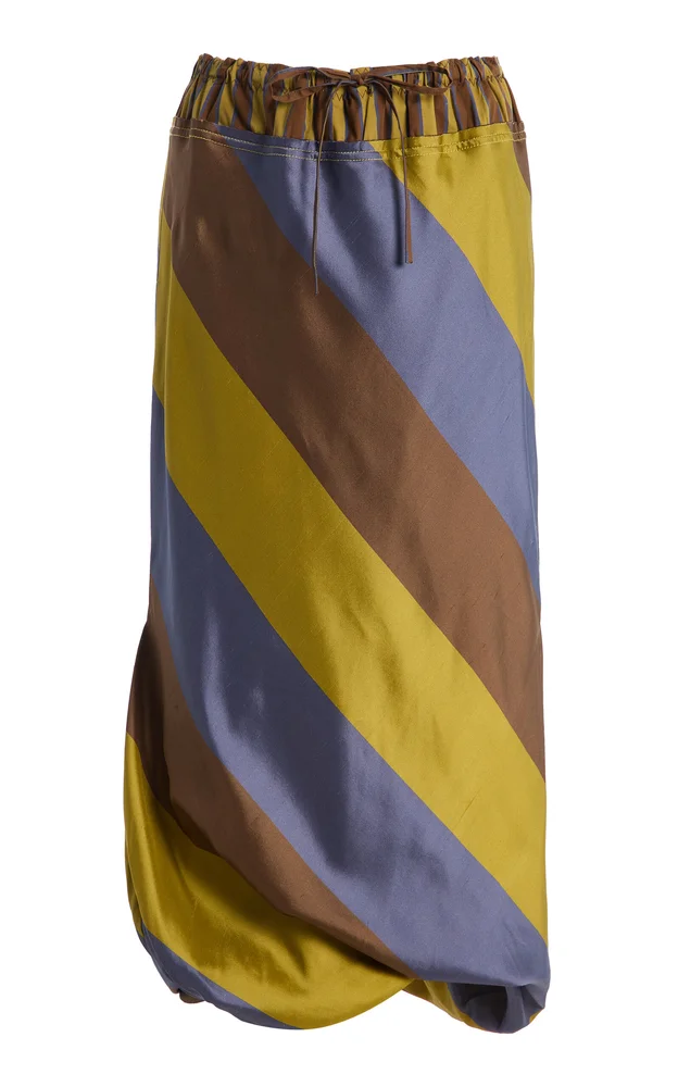 Exclusive Odette Silk Midi Skirt