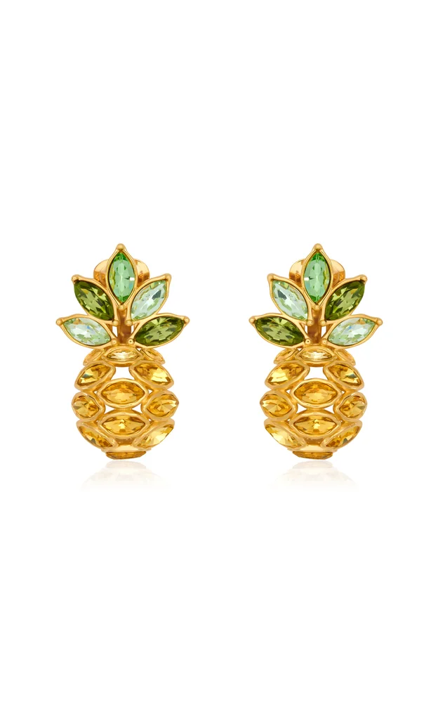 Crystal Pineapple Earrings