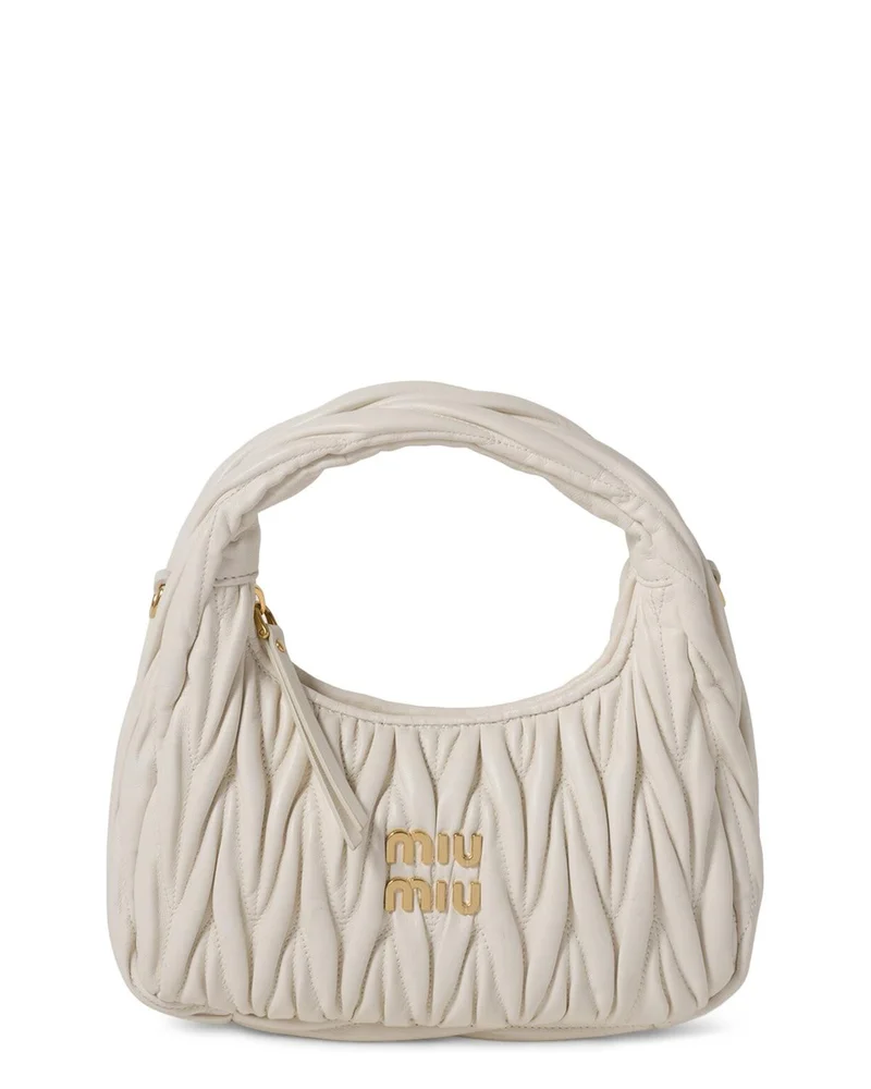 Wander Matelassé Nappa Leather Small Hobo Bag