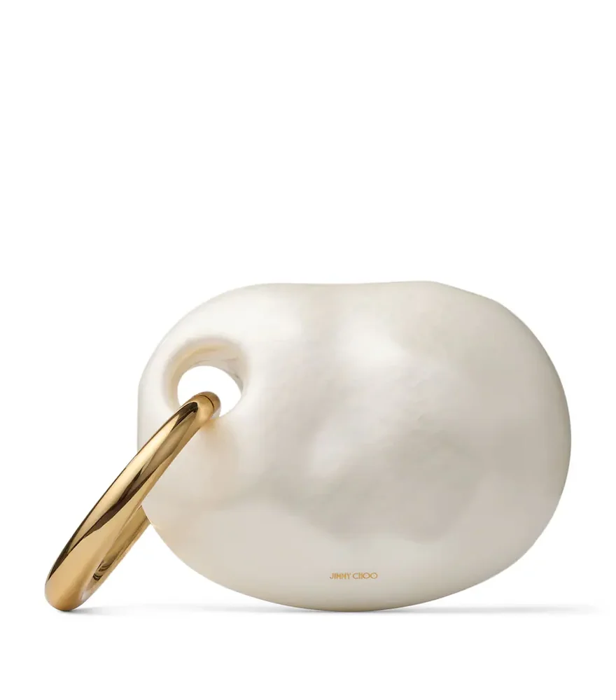 Oyster Hardshell Pearl Top-Handle Bag