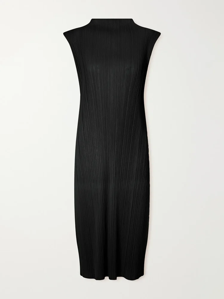 July plissé midi dress