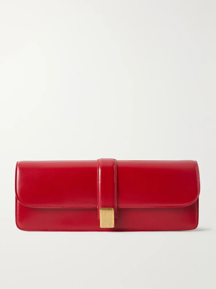 Blake leather clutch