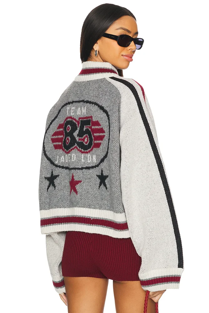 Team 85 Knitted Bomber Jacket