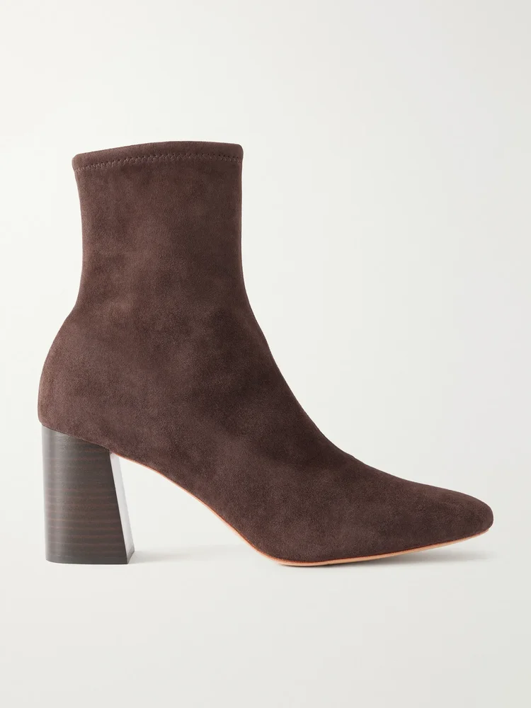 Elise Slim suede ankle boots